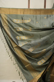 Sage Green Soft Silk Saree - SRSGSSS409