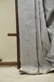 Grey Gadwal Silk Saree - SRGGSS654