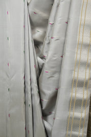 Grey Gadwal Silk Saree - SRGGSS654