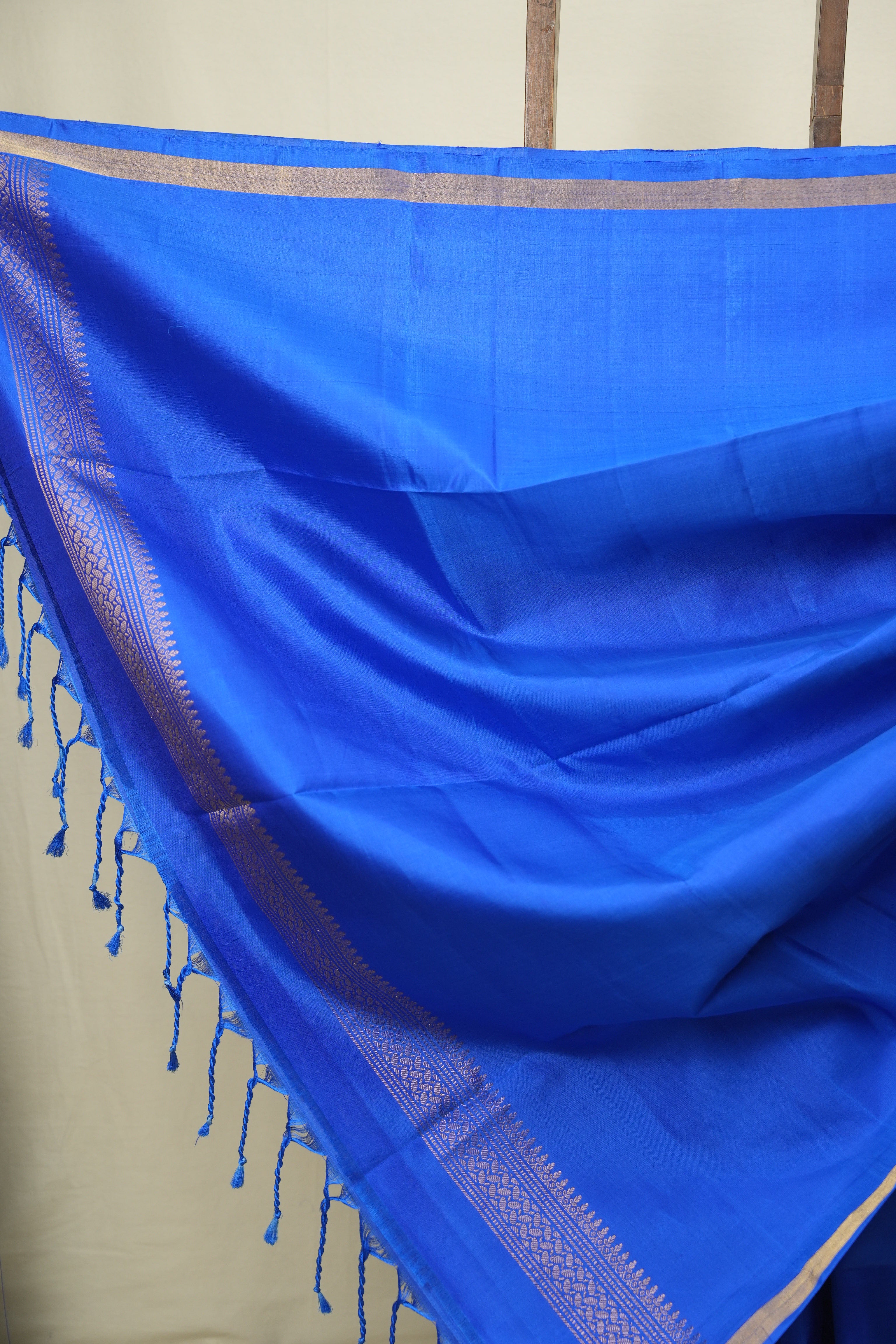 Blue Soft Silk Saree - SRBSSS495
