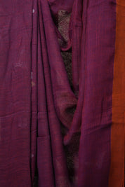 Blue-Pink Linen Jamdani Saree -SRBPLJS459
