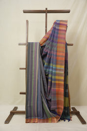 Multicolour Cotton Ilkal Saree - SRMCIS965