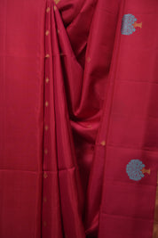 Rani Pink Soft Silk Saree - SRRPSSS493