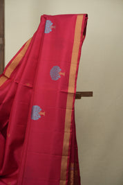 Rani Pink Soft Silk Saree - SRRPSSS493