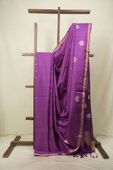 Purple Soft Silk Saree - SRPSSS491