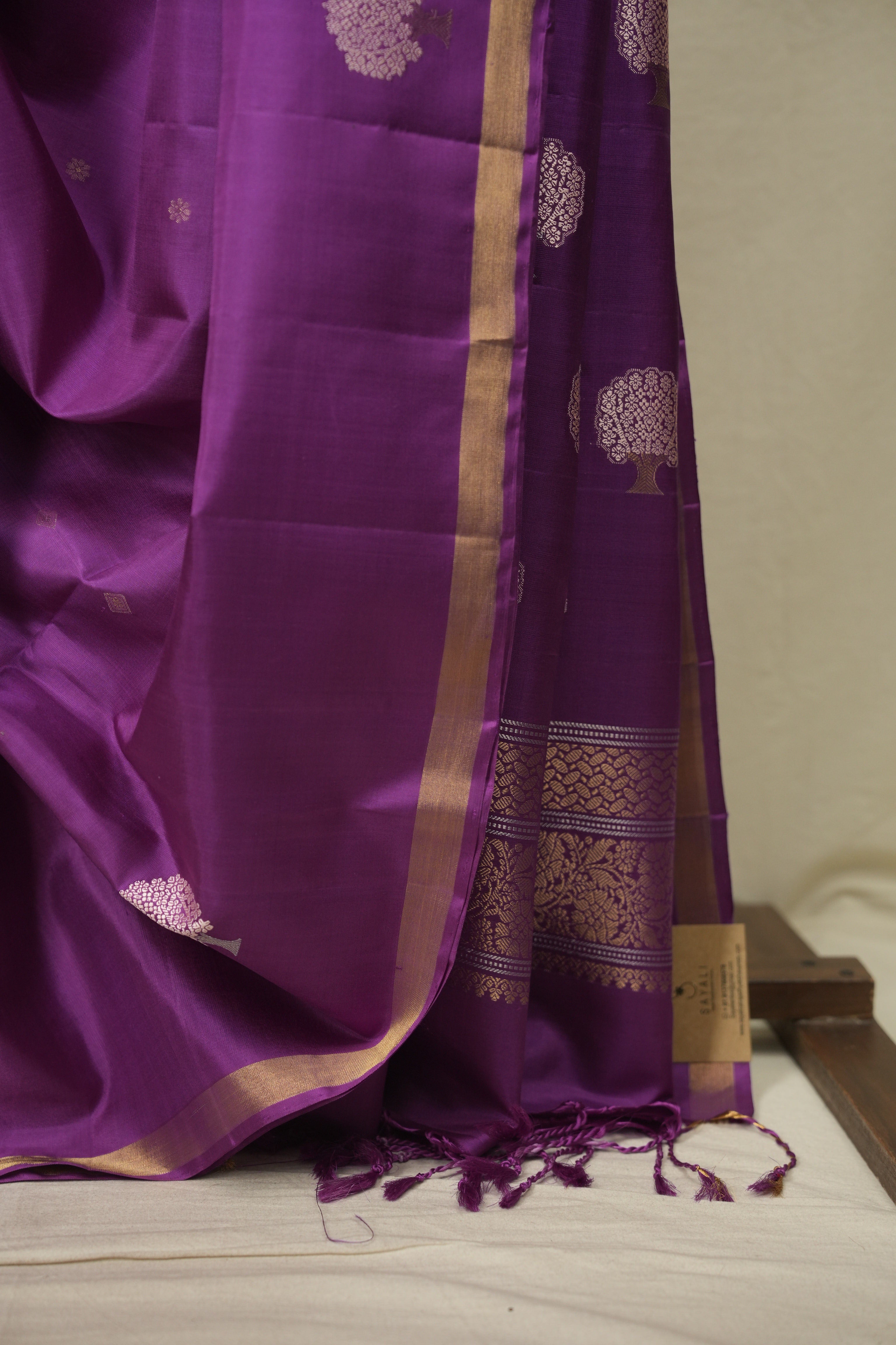 Purple Soft Silk Saree - SRPSSS491