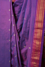 Two Tone Purple Silk Paithani Saree - SRTTPSPS761