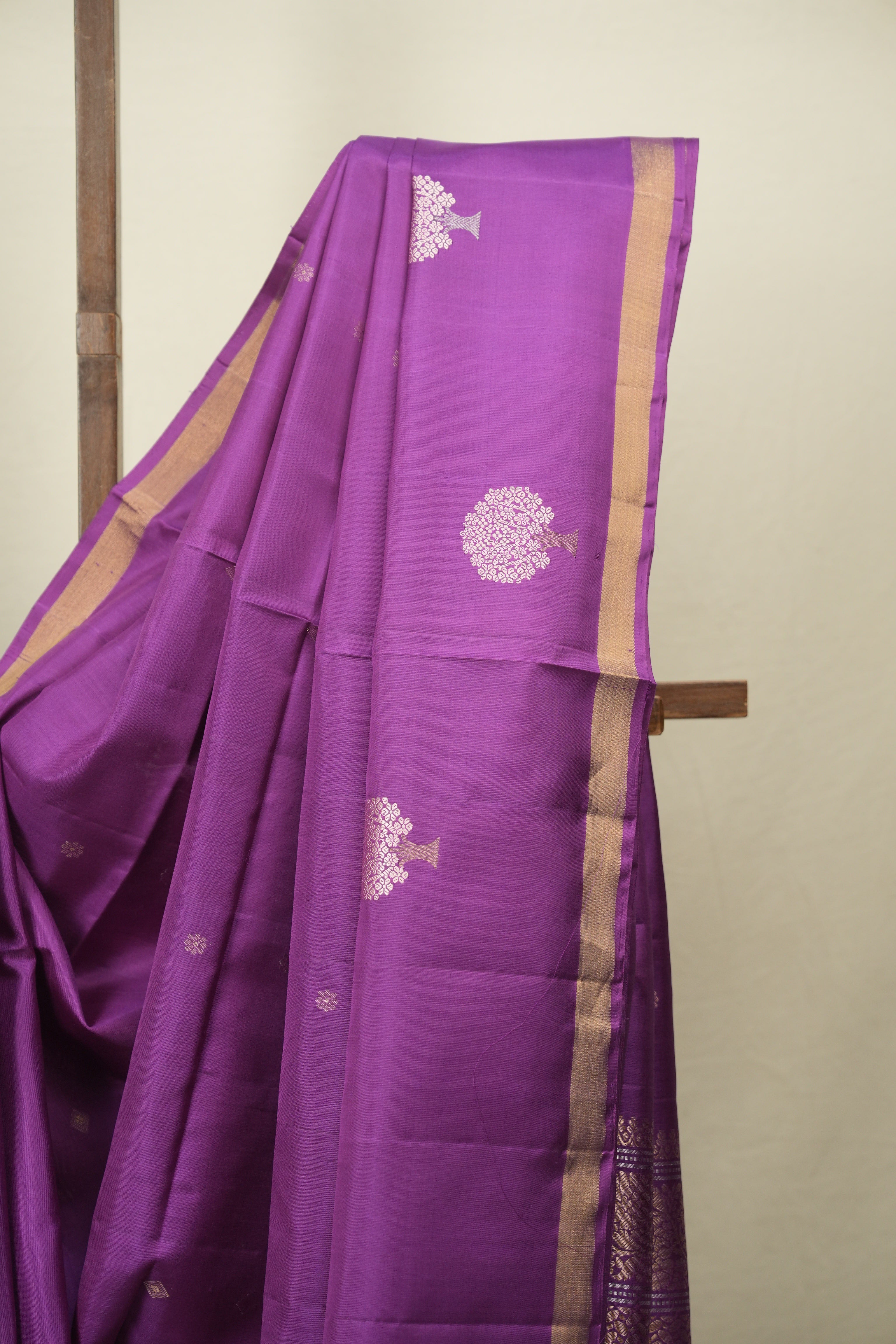 Purple Soft Silk Saree - SRPSSS491