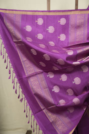 Purple Soft Silk Saree - SRPSSS491