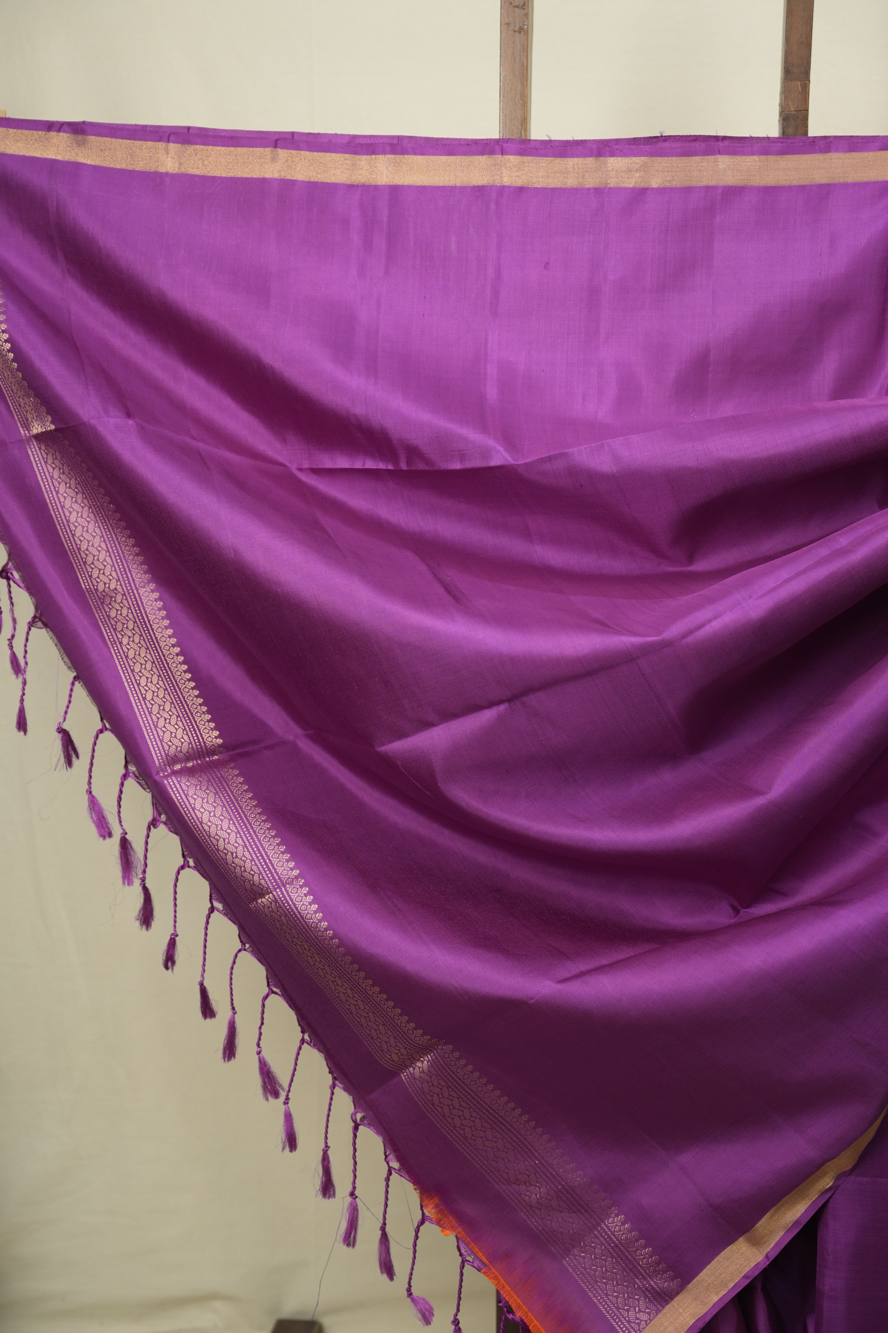 Purple Soft Silk Saree - SRPSSS491