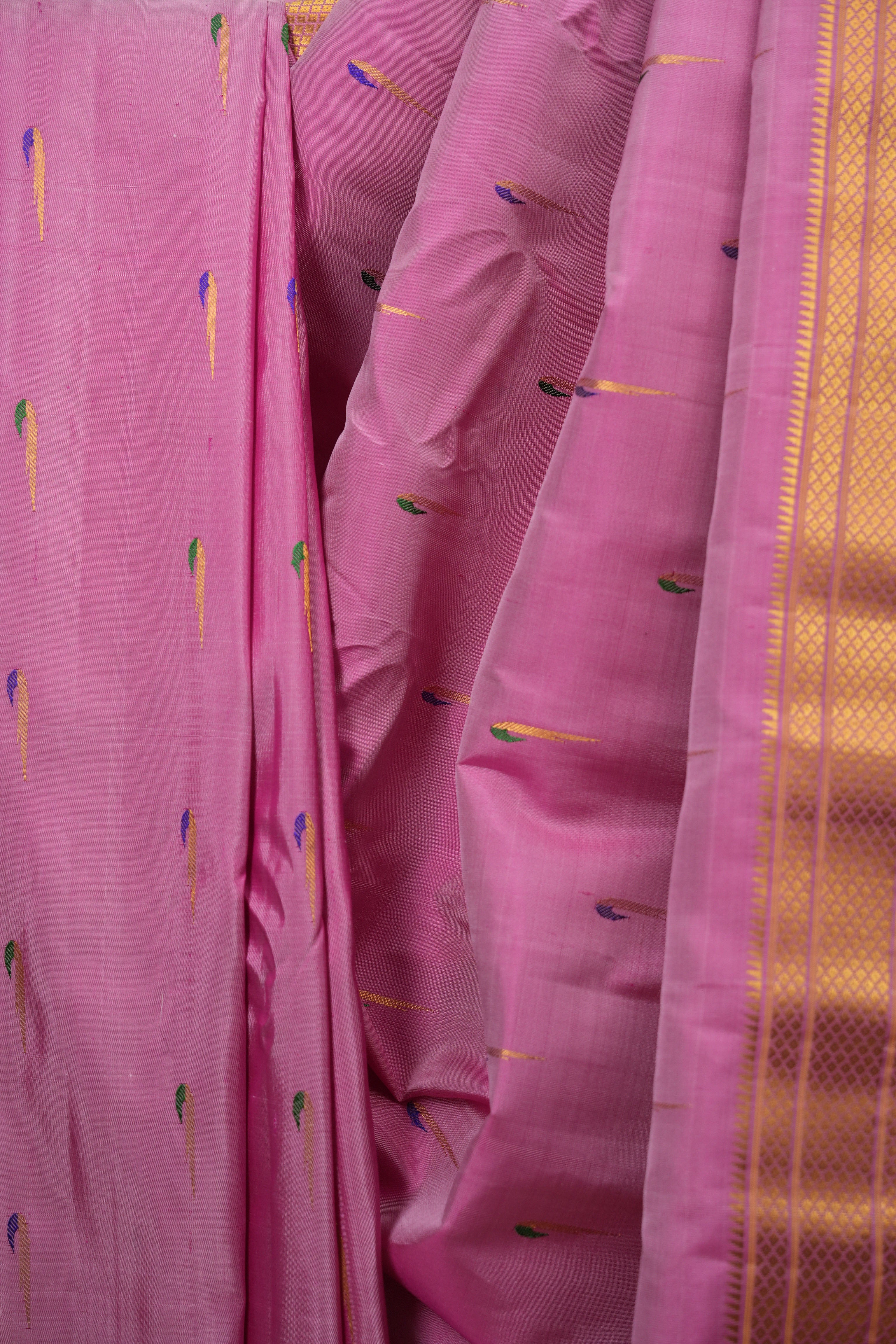 Pink Gadwal Silk Saree - SRPGSS658