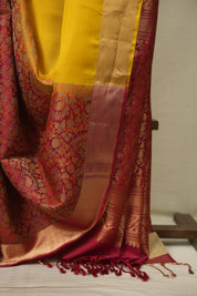 Red -Yellow Soft Silk Saree - SRRYSSS490