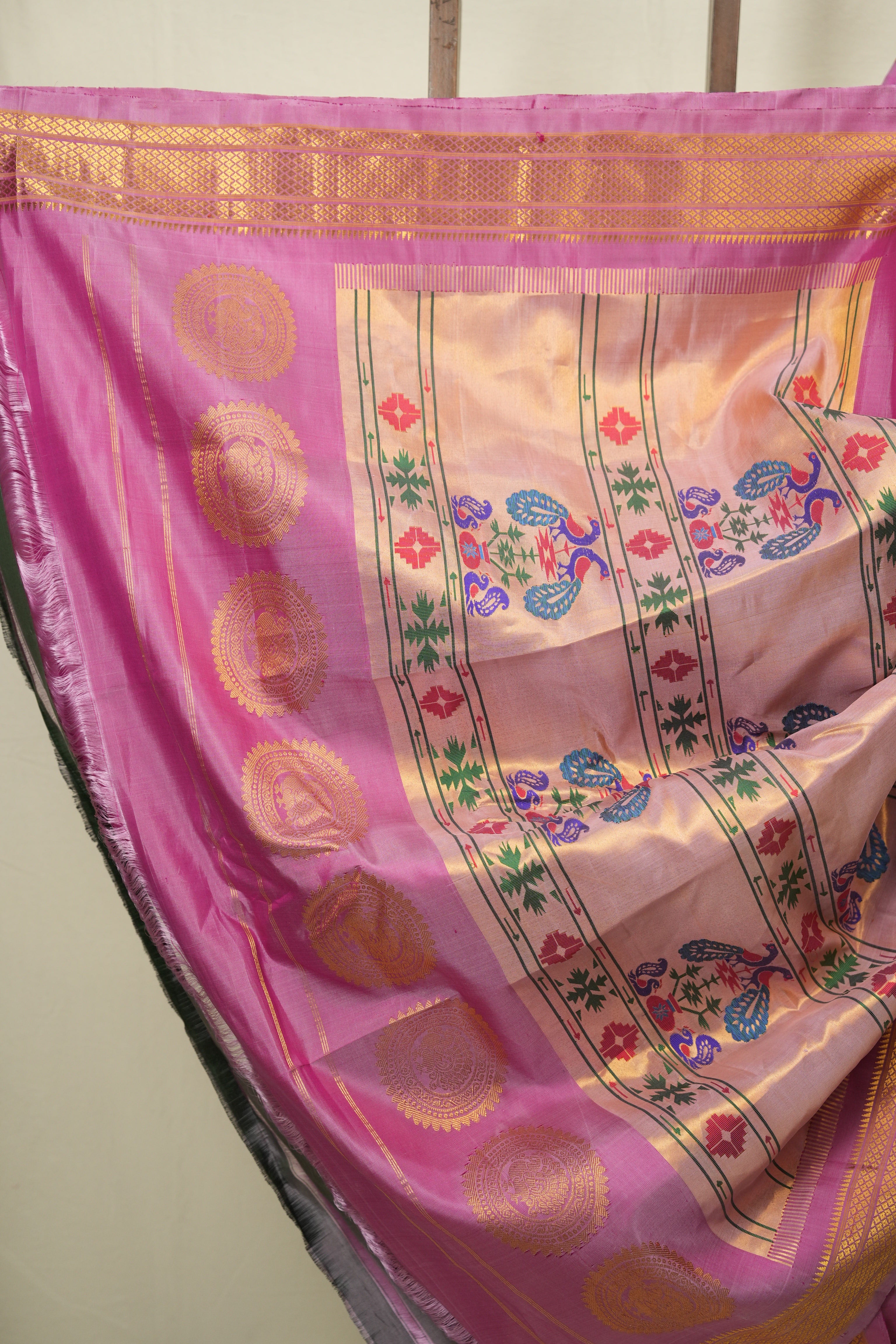 Pink Gadwal Silk Saree - SRPGSS658