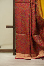 Red -Yellow Soft Silk Saree - SRRYSSS490