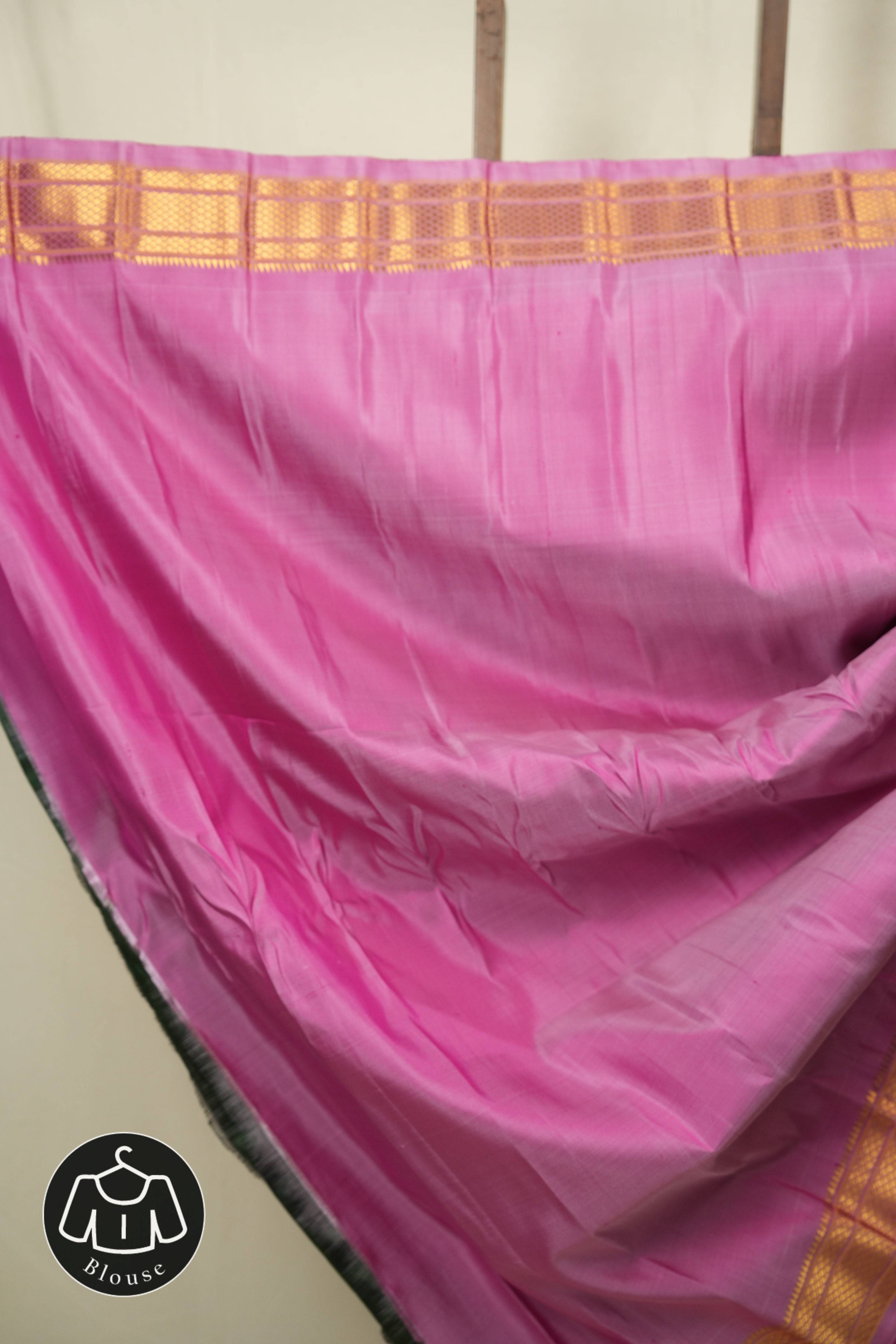 Pink Gadwal Silk Saree - SRPGSS658