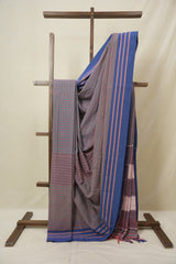 Dusty Mauve Cotton Ilkal Saree - SRDMCIS982