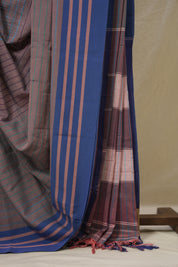 Dusty Mauve Cotton Ilkal Saree - SRDMCIS982