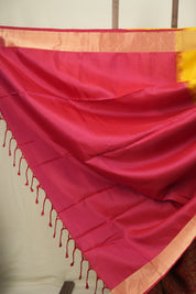 Red -Yellow Soft Silk Saree - SRRYSSS490