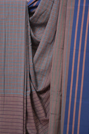 Dusty Mauve Cotton Ilkal Saree - SRDMCIS982