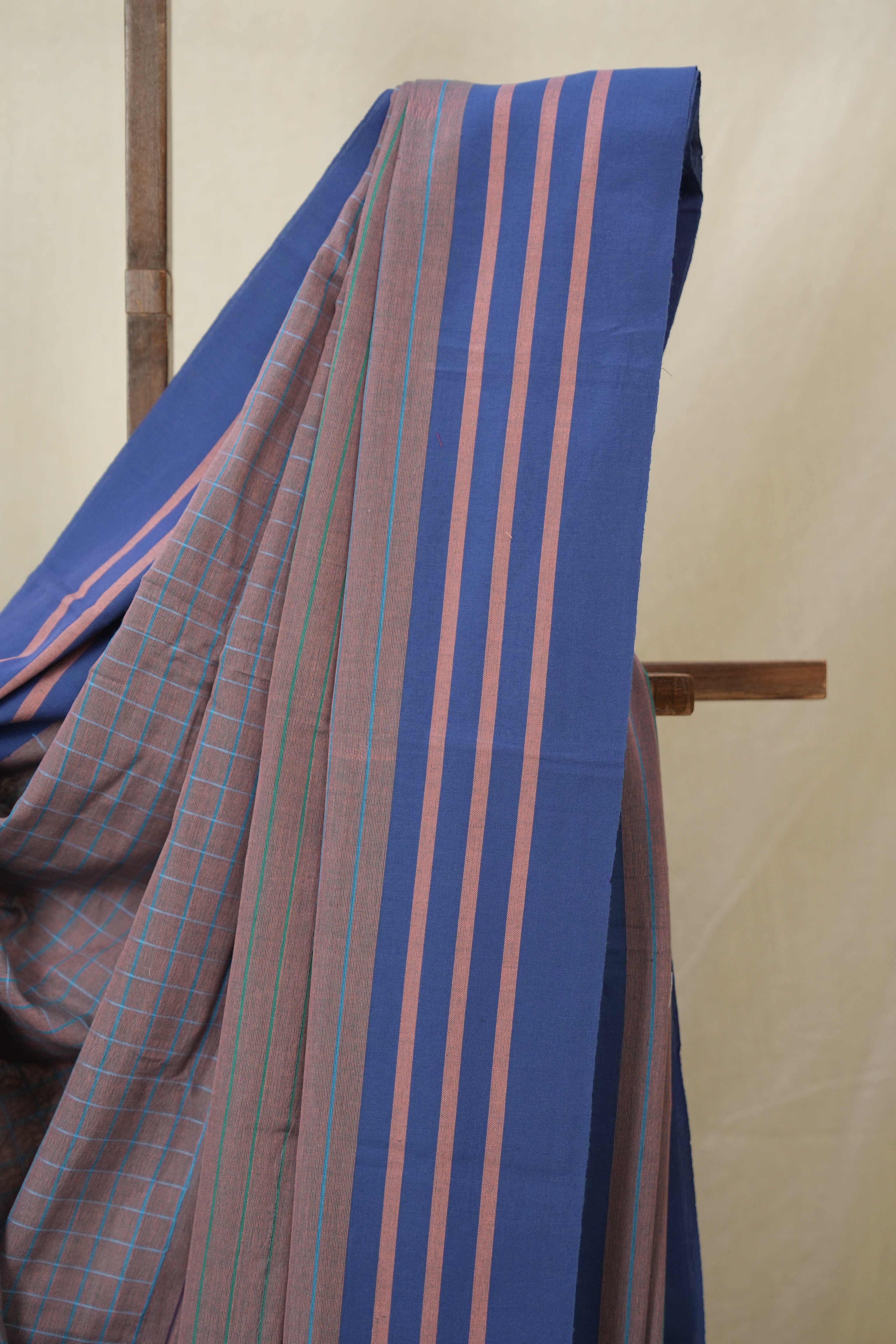 Dusty Mauve Cotton Ilkal Saree - SRDMCIS982