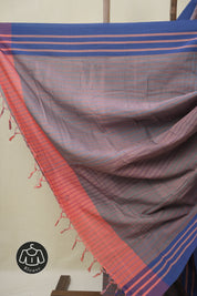 Dusty Mauve Cotton Ilkal Saree - SRDMCIS982