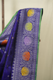 Blue Gadwal Silk Saree - SRBGSS660
