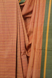Orange Cotton Ilkal Saree - SROCIS983