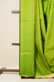 Parrot Green Soft Silk Saree - SRPGSSS390