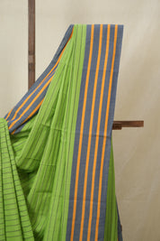 Parrot Green Cotton Ilkal Saree - SRPGCIS984