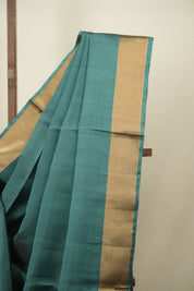 Red -Teal Green Soft Silk Saree - SRRTGSSS487