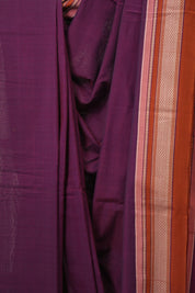 Purple Cotton Ilkal Saree - SRPCIS985