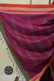Purple Cotton Ilkal Saree - SRPCIS985