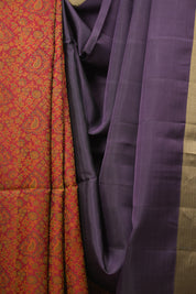 Purple- Red Soft Silk Saree - SRPSSS485