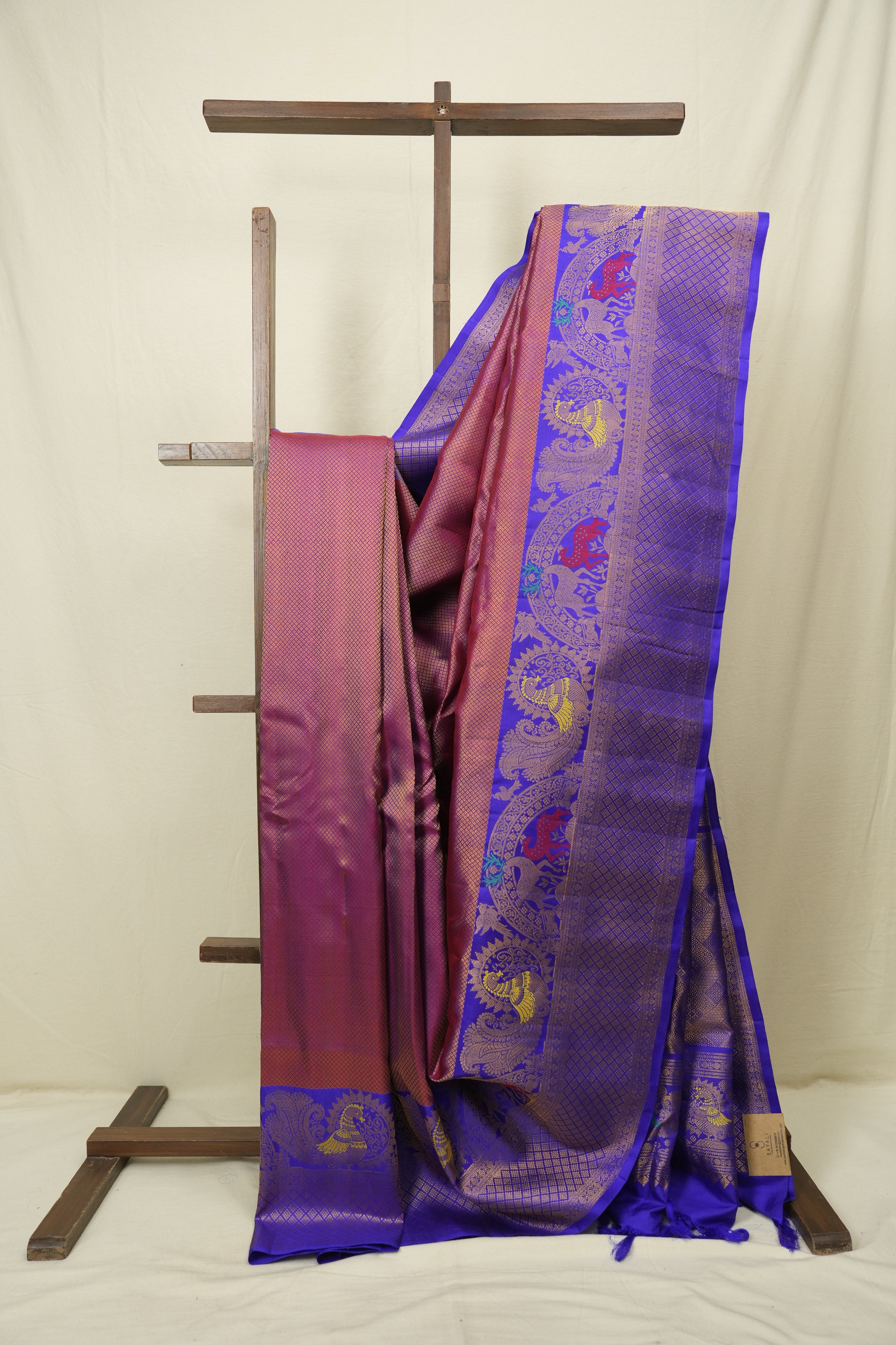 Magenta Gadwal Silk Sare - SRMGSS666