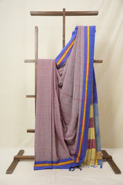 Dusty MauveCotton Ilkal Saree - SRDMCIS986