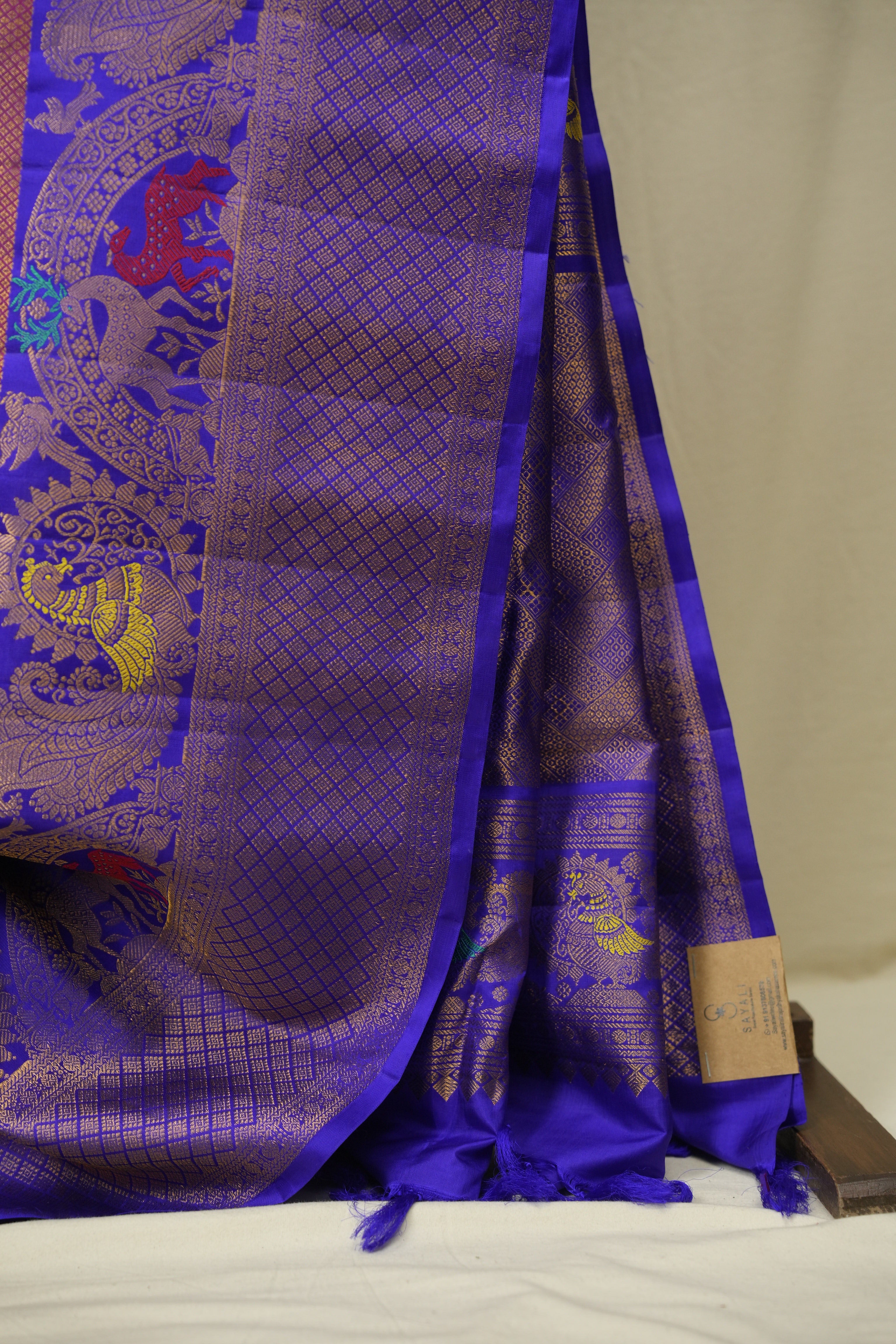 Magenta Gadwal Silk Sare - SRMGSS666
