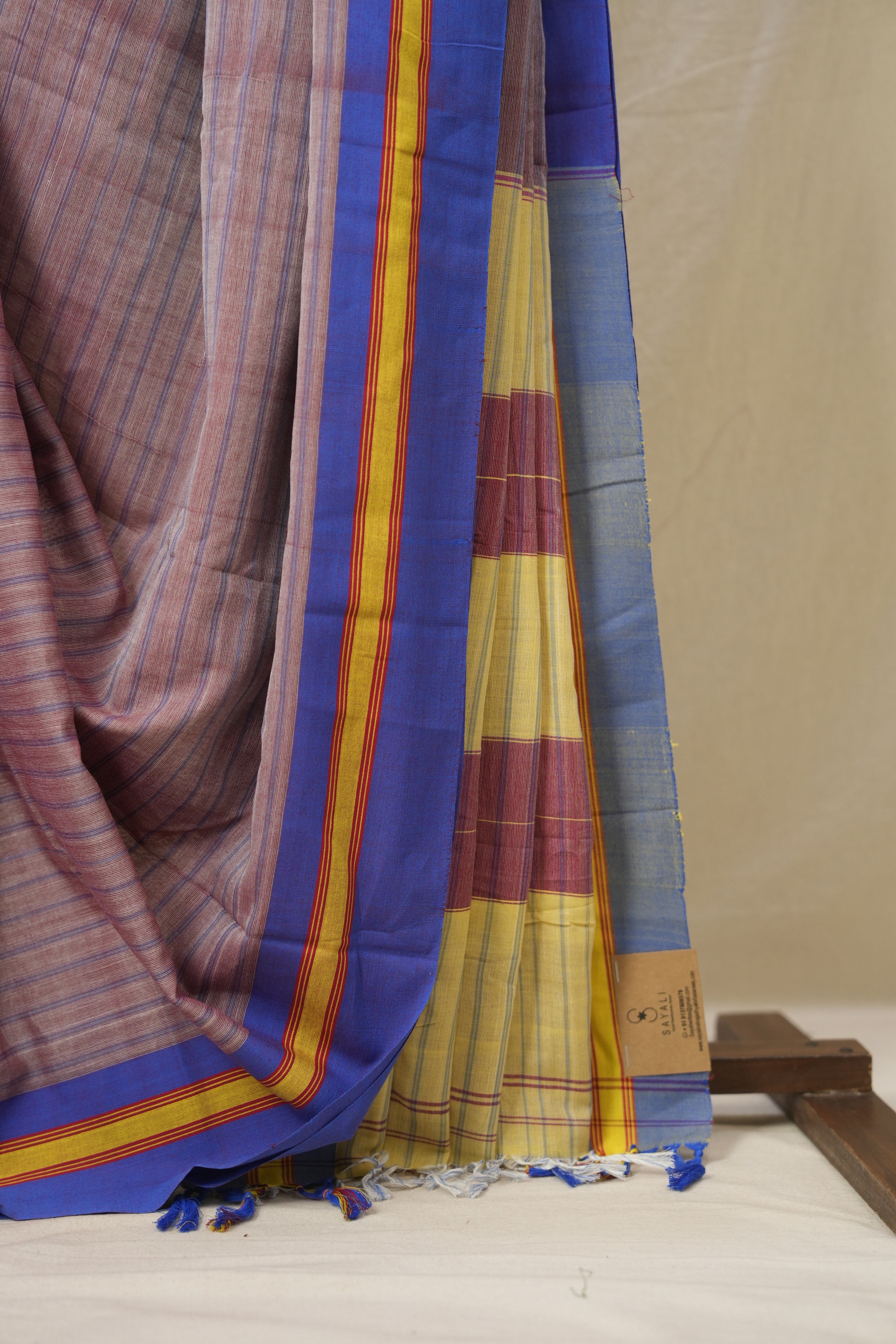 Dusty MauveCotton Ilkal Saree - SRDMCIS986
