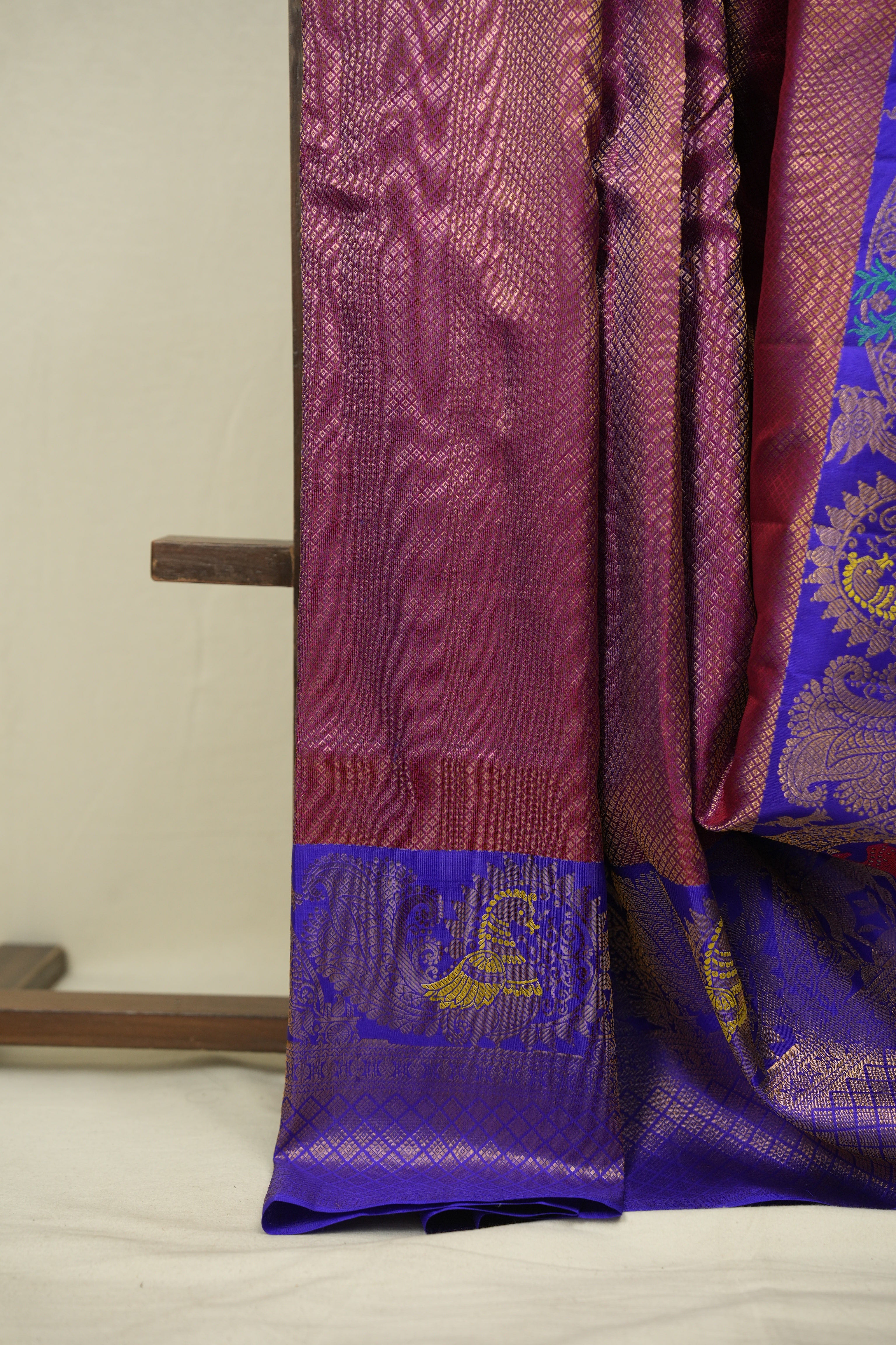 Magenta Gadwal Silk Sare - SRMGSS666
