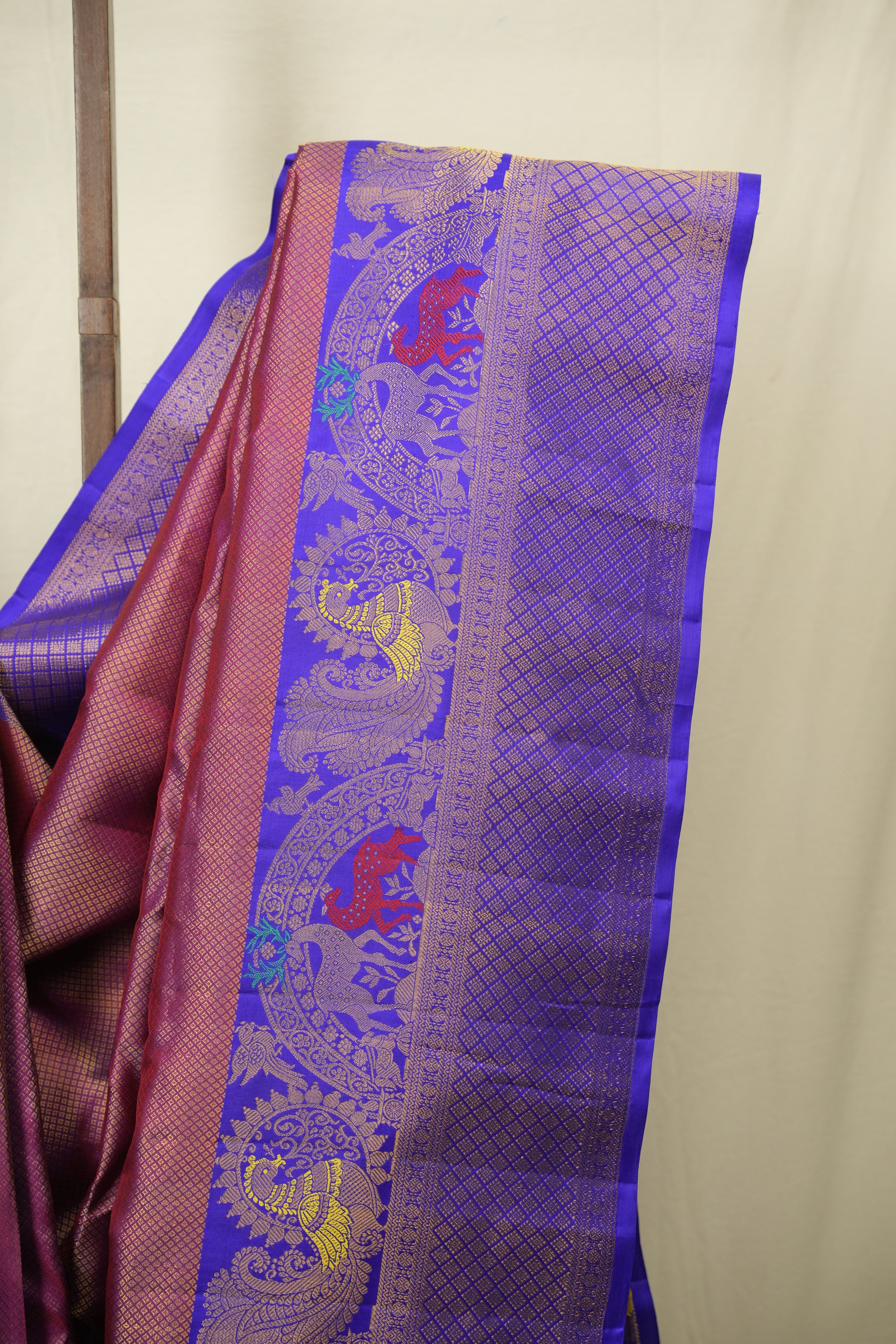 Magenta Gadwal Silk Sare - SRMGSS666