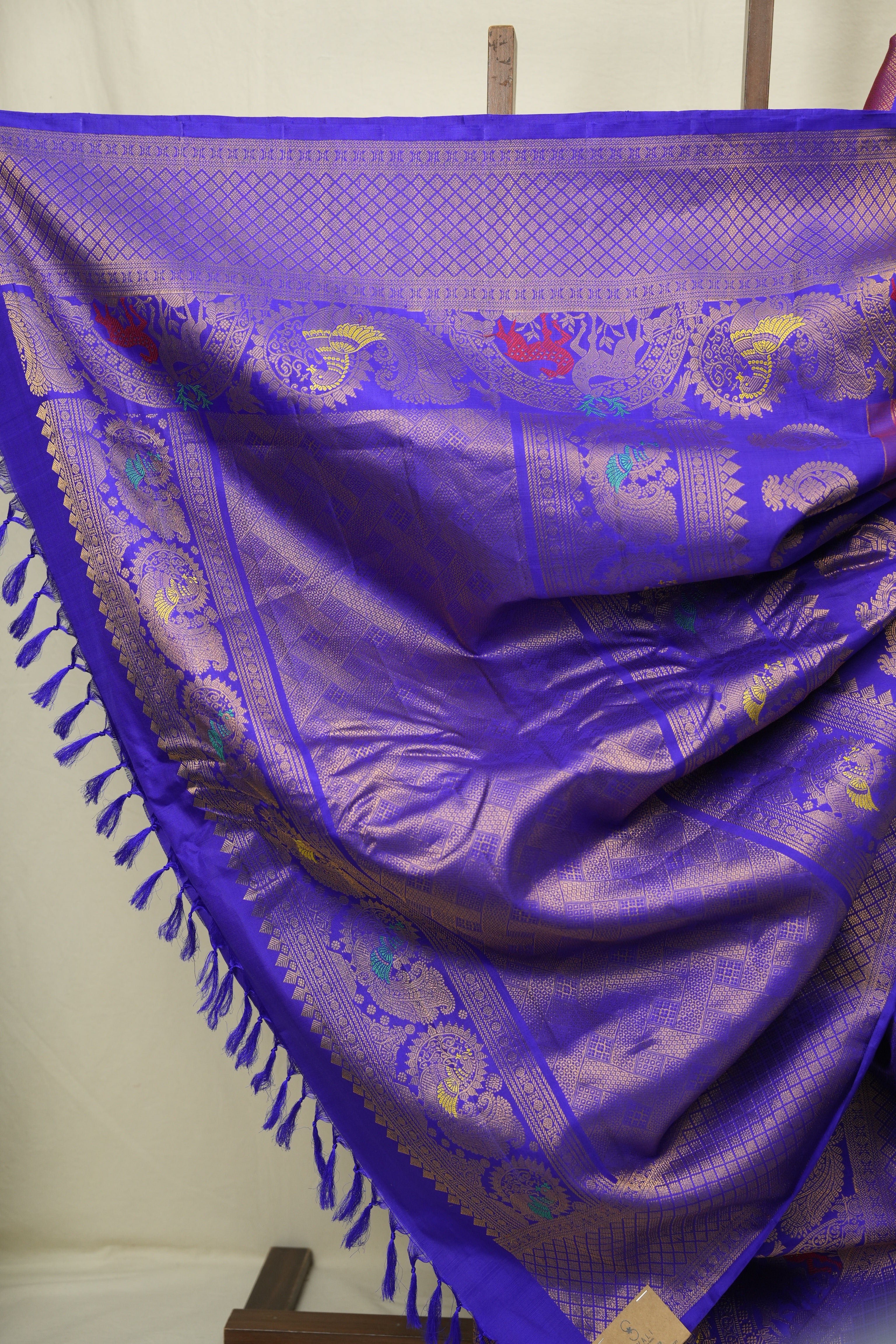 Magenta Gadwal Silk Sare - SRMGSS666