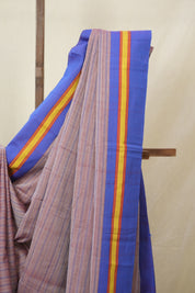 Dusty MauveCotton Ilkal Saree - SRDMCIS986