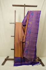 Two Tone Purple Gadwal Silk Saree - SRTTPGSS664