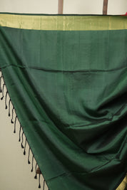 Red -Green Soft Silk Saree - SRRSSS486