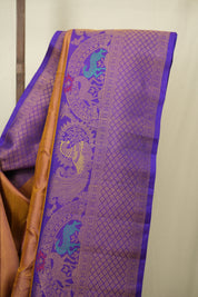 Two Tone Purple Gadwal Silk Saree - SRTTPGSS664