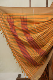 Orange Cotton Ilkal Saree - SROCIS987