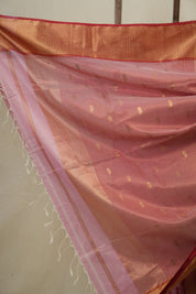 Baby Pink Maheshwari Organza Silk Saree - SRBPMOSS16