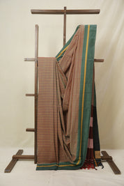 Two Tone Red Cotton Ilkal Saree - SRTTRCIS988