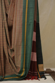 Two Tone Red Cotton Ilkal Saree - SRTTRCIS988