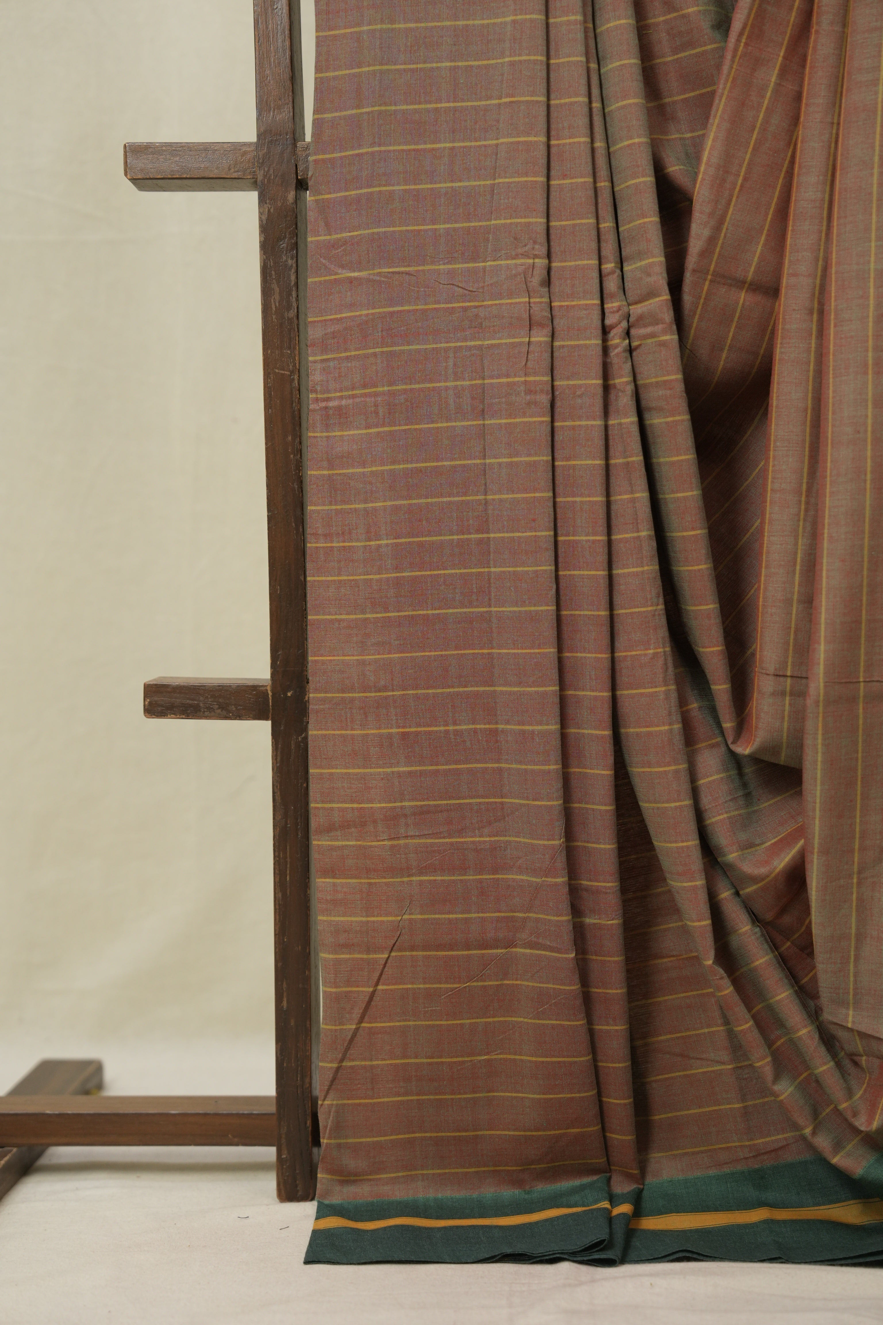 Two Tone Red Cotton Ilkal Saree - SRTTRCIS988