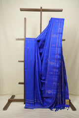 Blue Soft Silk Saree - SRBSSS484